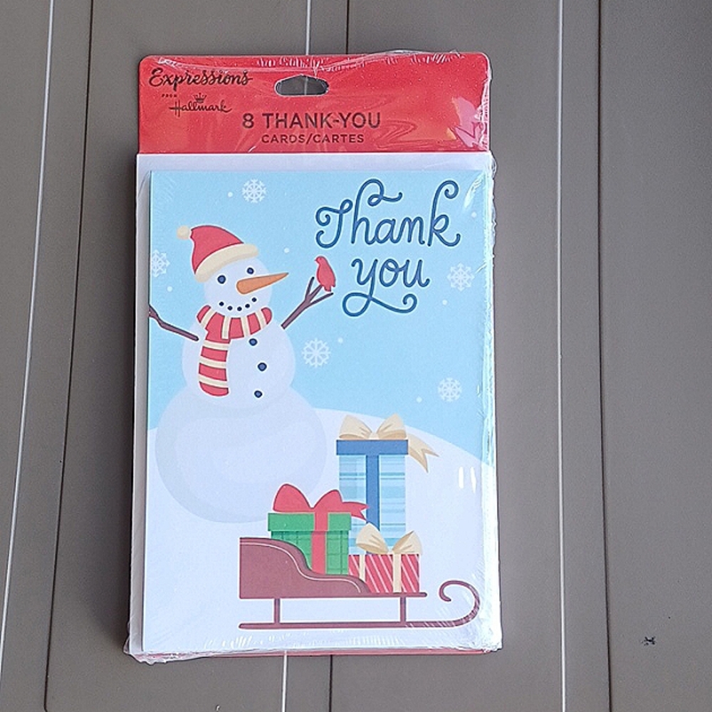 3 for $10 NIP Hallmark Holiday Thank You cards.